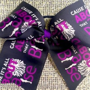 Buy 2 get 2 FREE!! Black and purple hair bow!!